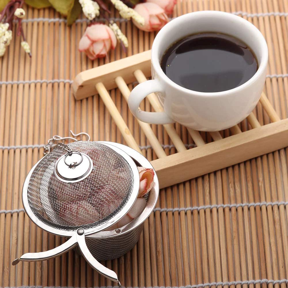 Stainless Steel Spice Strainer & Tea Infuser Ball – Reusable Mesh Filter for Herbs, Spices & Loose Leaf Tea