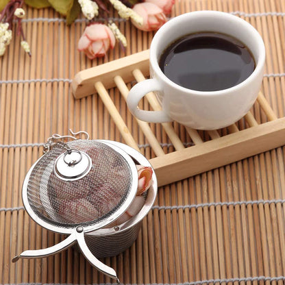 Stainless Steel Spice Strainer & Tea Infuser Ball – Reusable Mesh Filter for Herbs, Spices & Loose Leaf Tea