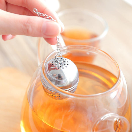 Stainless Steel Tea Ball Infuser – Reusable Mesh Filter for Loose Leaf Tea & Spices