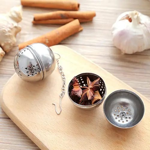 Stainless Steel Tea Ball Infuser – Reusable Mesh Filter for Loose Leaf Tea & Spices
